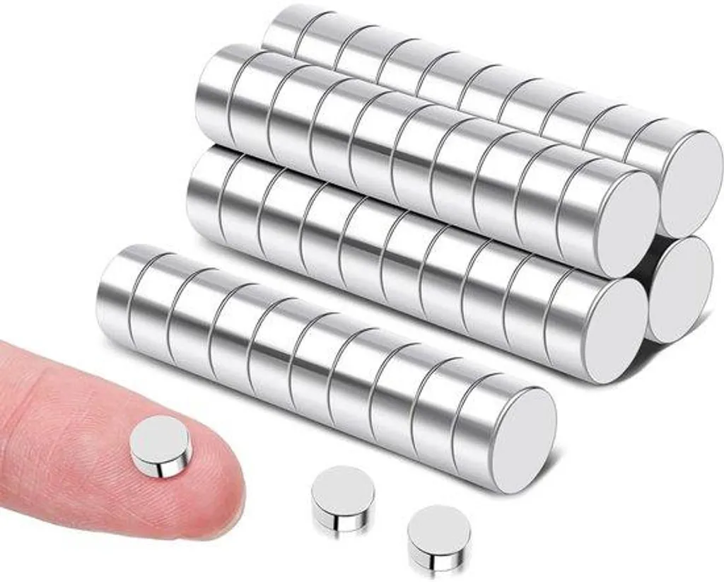 Aimants en néodyme 6x3mm, lot de 100 pièces puissantes pour bricolage