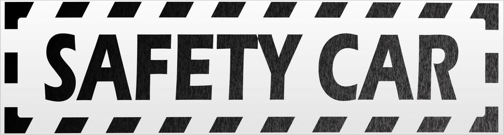Kiwistar Safety Car gestreift Magnetschild Schild magnetisch - 60cm Schwarz - reflektierend - Magnetfolie für Auto PKW Kfz