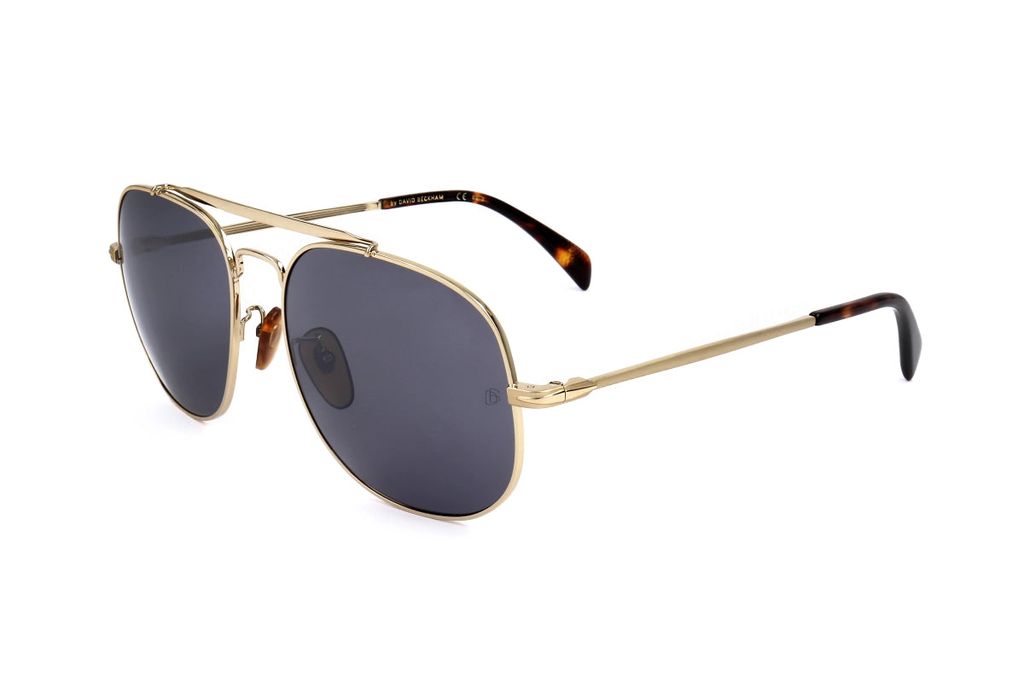 David Beckham Herren-Sonnenbrille 7004S im Pilotenstil aus Metall