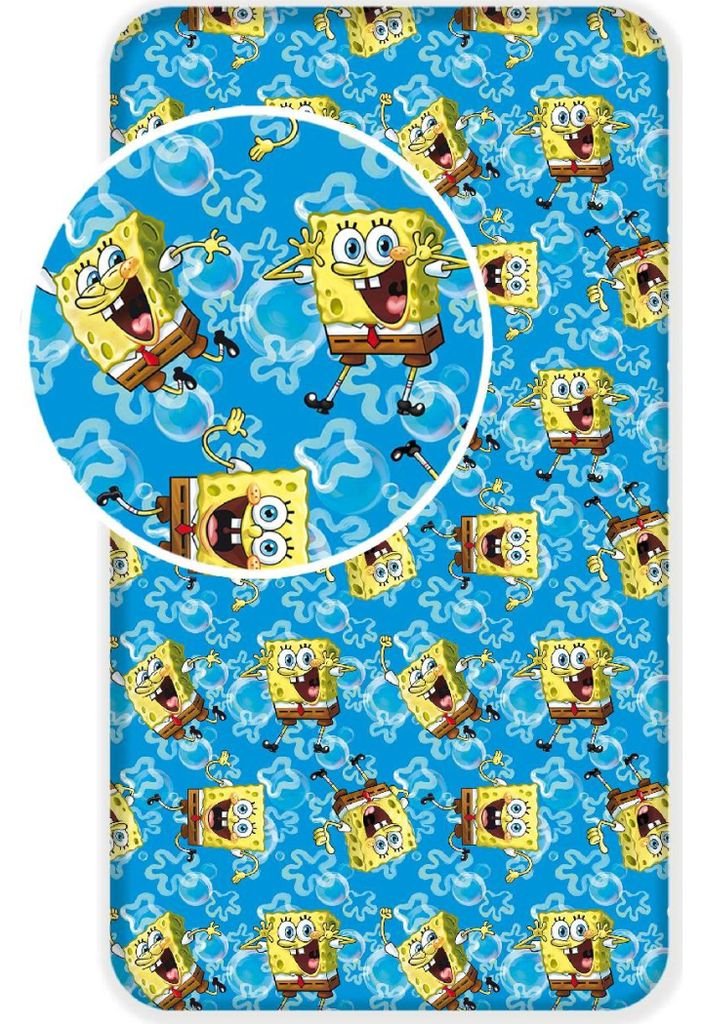 Spongebob Spannbettuch 90 x 200 cm Produktbild 
