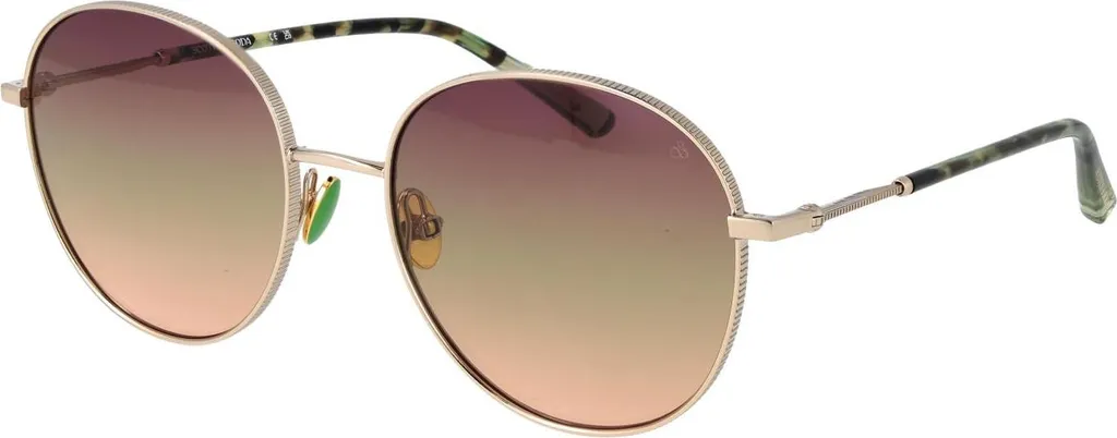Lunettes de soleil Scotch & Soda SS5025 400 56 Or Rose pour Femme Chic