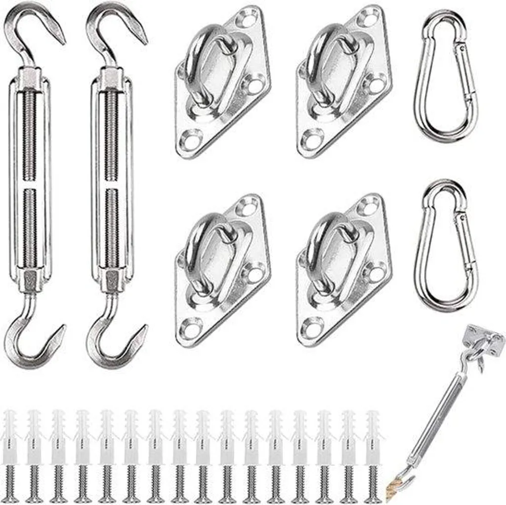 Tendre une voile d'ombrage sans effort kit inox 304 robuste et fiable