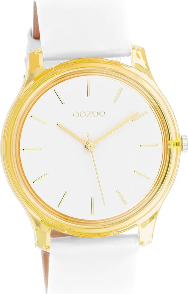 Montre Femme Oozoo Blanche D2UOC11136 Lisible et Bracelet Confort