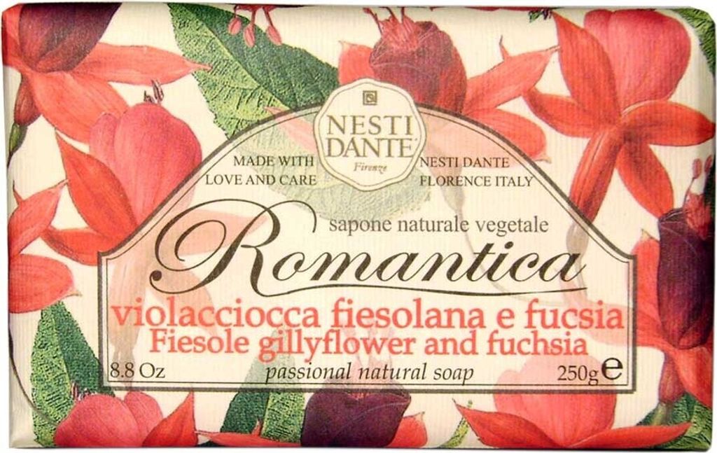 Nesti Dante Romantica Fiesole Gillyflower Fuchsia Seife 250gr.