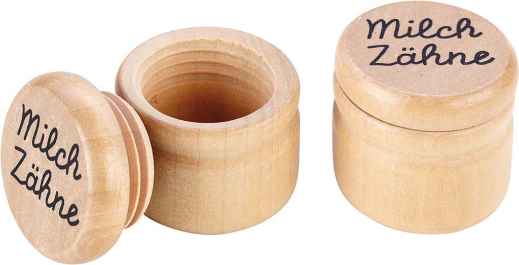 Lattina di legno per denti da latte, 1 pezzo Immagine del prodotto 