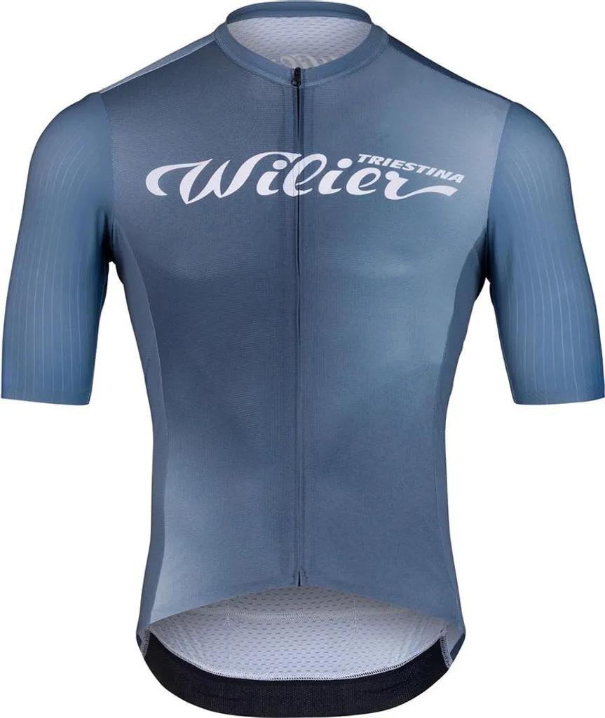Maillot Cycliste Wilier Aurora Respirant Bleu S avec Poches Arrière