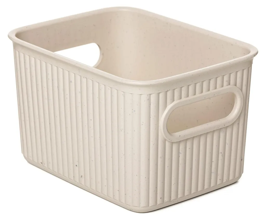 Boîte de rangement Baobab 1,5L en plastique recyclé sans BPA - Anthracite
