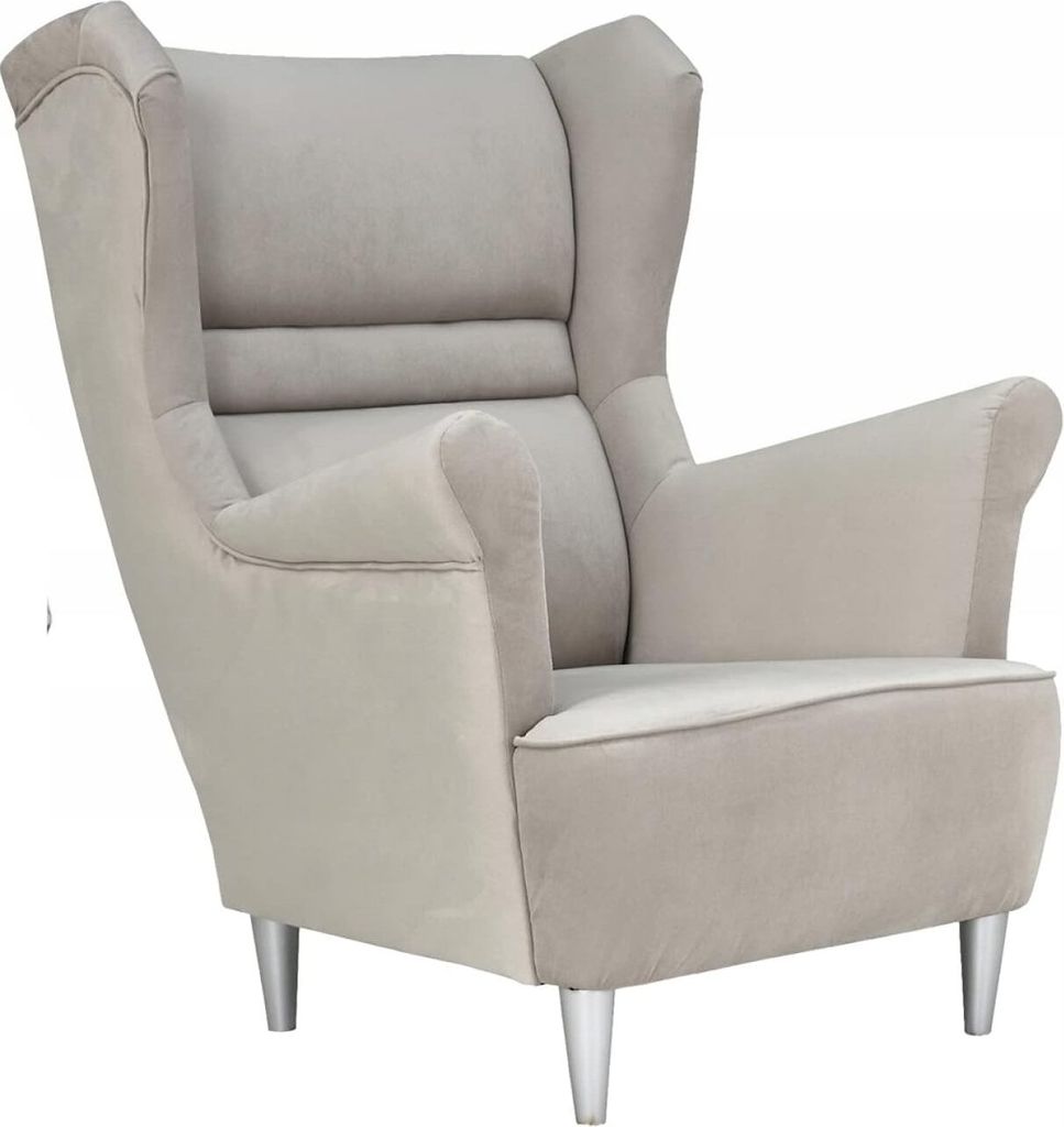 Family Meble Ohrensessel Zoja Relaxsessel Skandinavisch Bequemer Sessel Loungesessel Fernsehsessel Für Wohnzimmer Schlafzimmer Büro (NEW VELO 202)