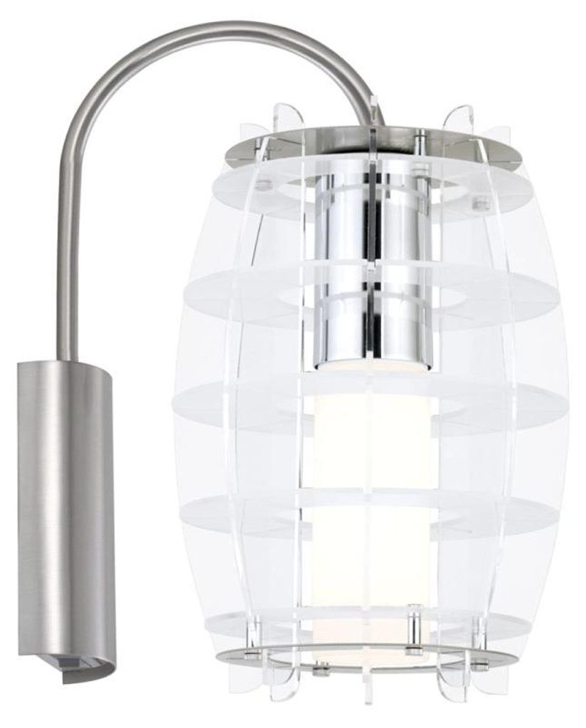 Paulmann Living Grado Wandleuchte 79369 Chrom/Opal E27 230V Halogen/LED IP23