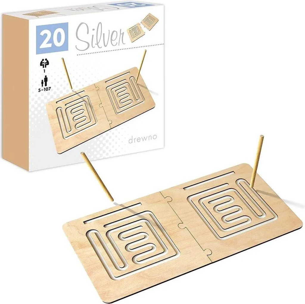 Labyrinthe symétrique Silver ALEX : jeu de concentration pour bureau