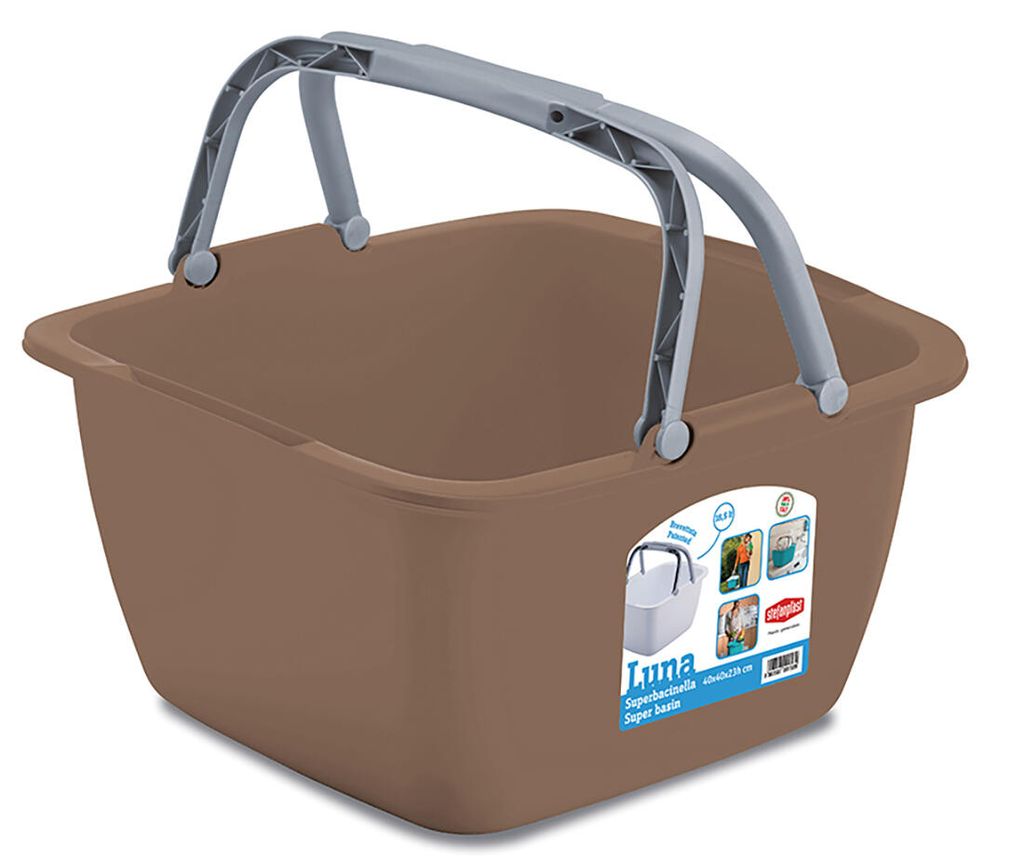 Stefanplast SPA 1, Moplen Quadra Waschbecken mit MCI cm.40 Luna S, Multicolor, Uni