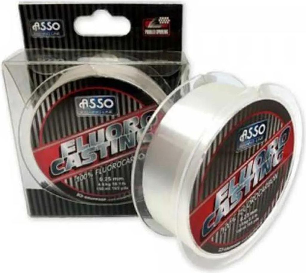 Asso Casting 150 M Flurocarbon Durchsichtig 0.190 mm Durchsichtig 0.190 mm