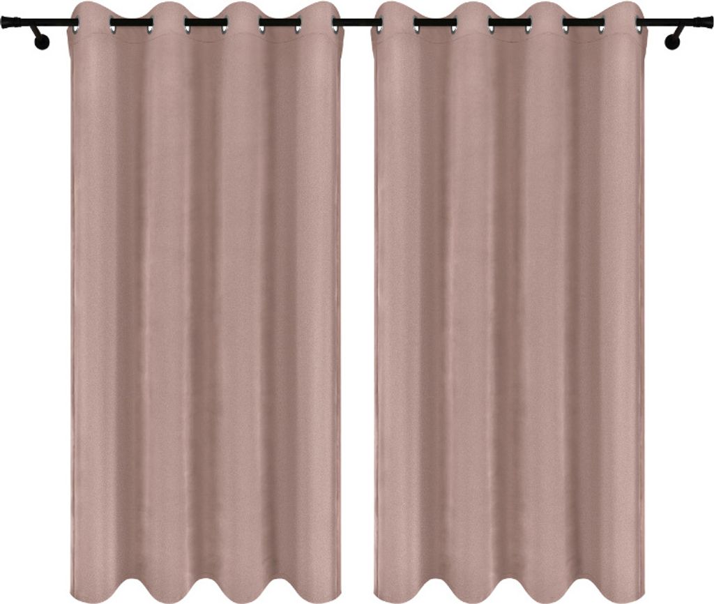 Fertige Vorhänge aus Velours mit Ösen 140x260 cm 2 Stücke Grau Blickdichte Gardinen
