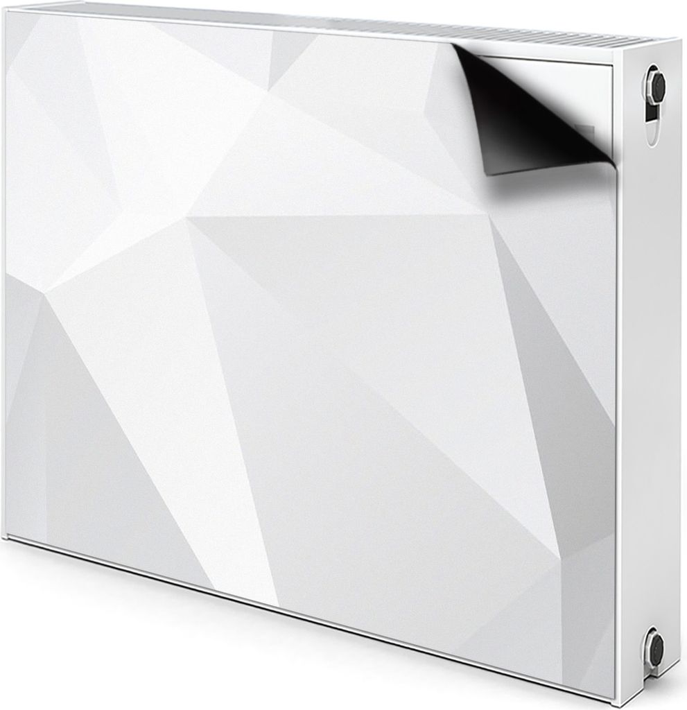 Magnet Verkleidung Abdeckung Heizkörperabdeckung Heizkörperabdeckung 80x60 cm - Abstraktion, weiß