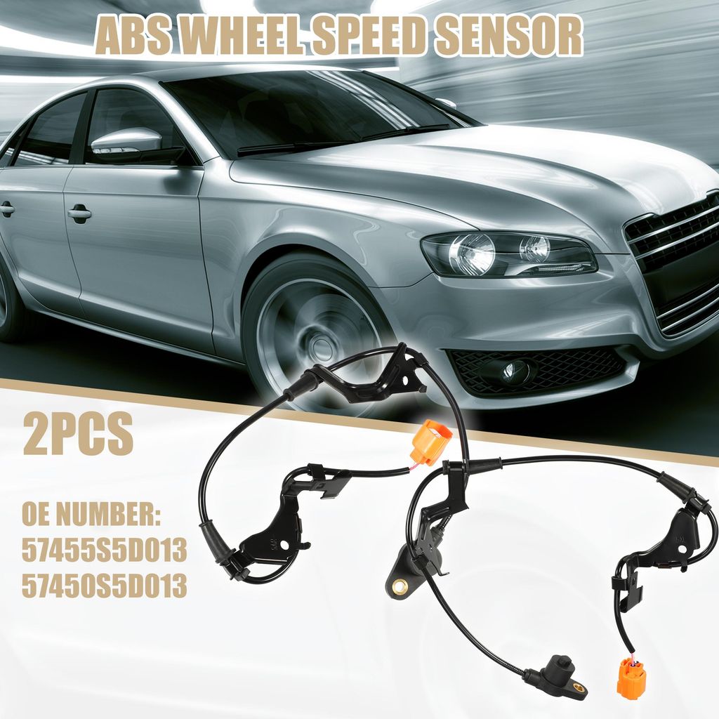 2 Stück ABS Rad Drehzahl Sensor Nr.57455S5D013/57450S5D013 für Honda