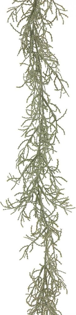 artplants.de Kunstgirlande Gitterkraut YASHUO, grau, 180 cm - Deko Girlande