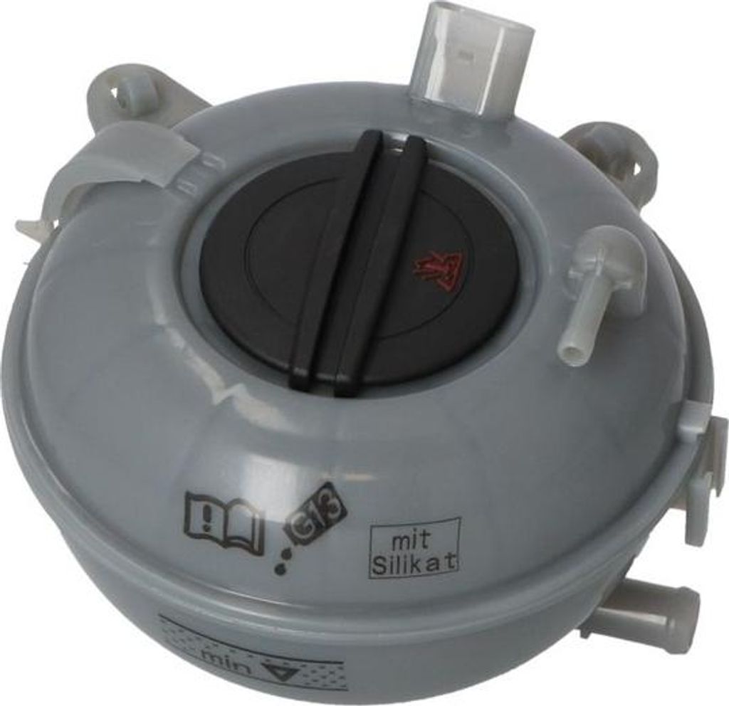 Ausgleichsbehälter Kühlmittel 192 mm x 196 mm x 158 mm grau NRF für u.a. VW GOLF