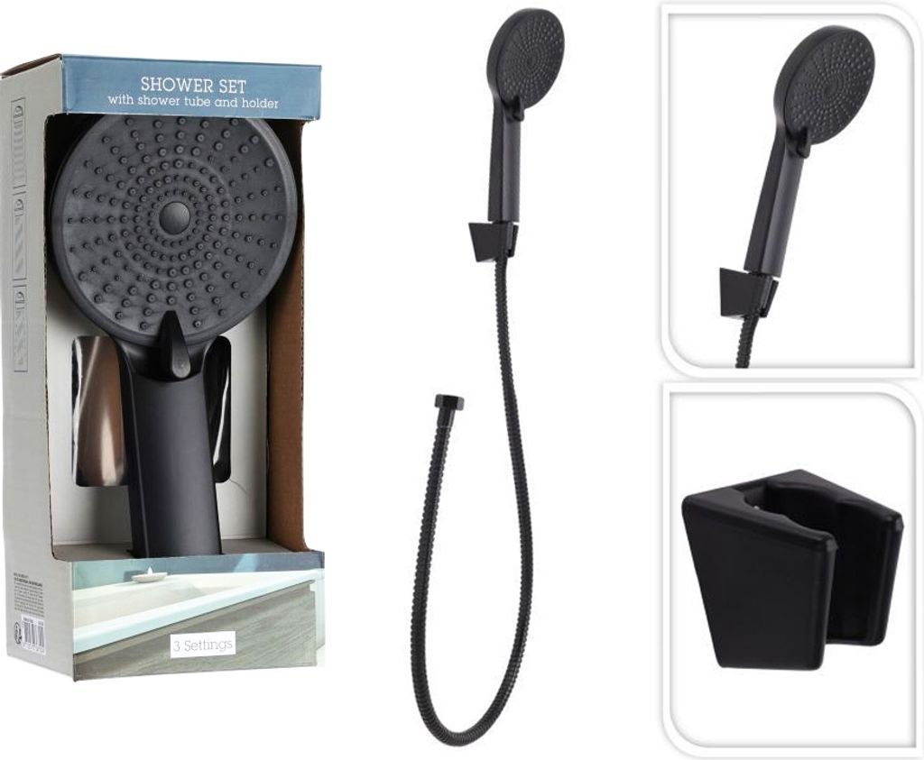 EXCELLENT Sprchová hlavica s hadicou čierna KO-CF6000110 Obrázok produktu 