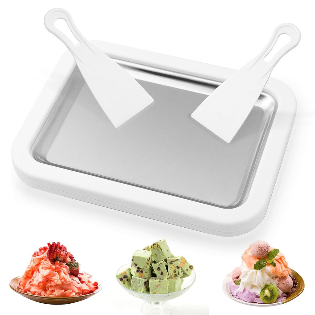 Mini-Fried-Eis-Maschine für Kinder – Kompakte, benutzerfreundliche Eismaschine im Cartoon-Design aus Edelstahl, ideal für Eiscreme und gebraten...