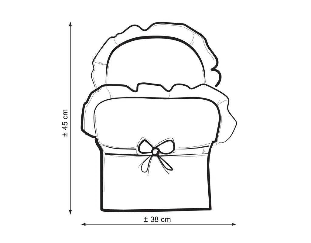 Linge à nouer pour poupées hérisson gris vêtement mini - 2