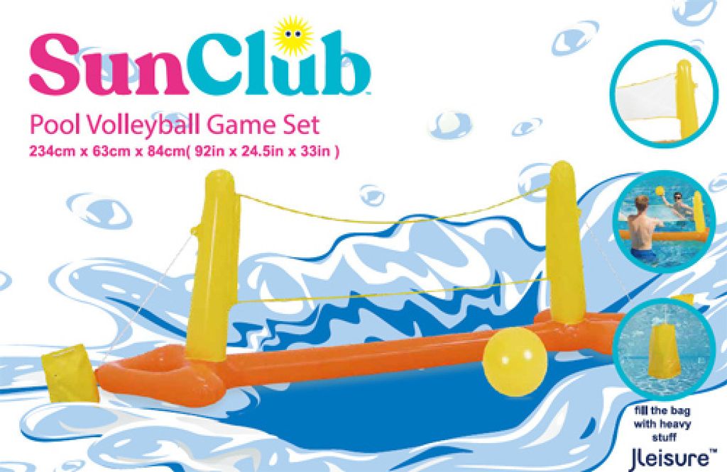 Pool Volleyball Set Maße 234 x 63 x 84 cm