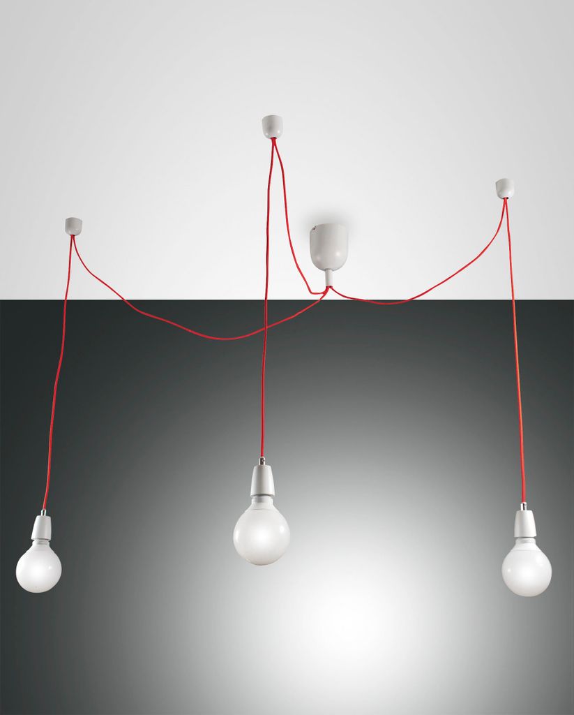 Fabas Luce Pendelleuchte Blog E27 Ø120mm Weiß