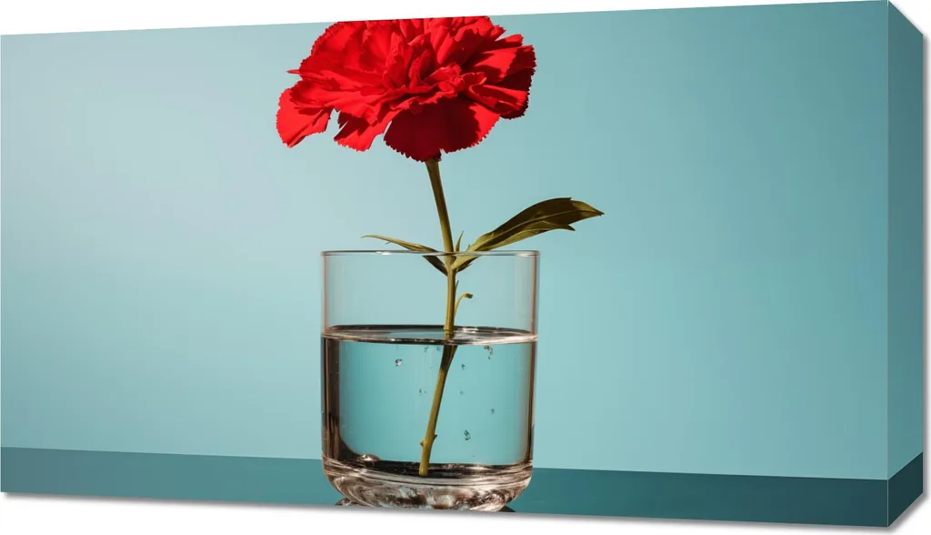 Offerta Quadro Moderno Fiori su Vetro 70x40 cm - Spedizione Rapida