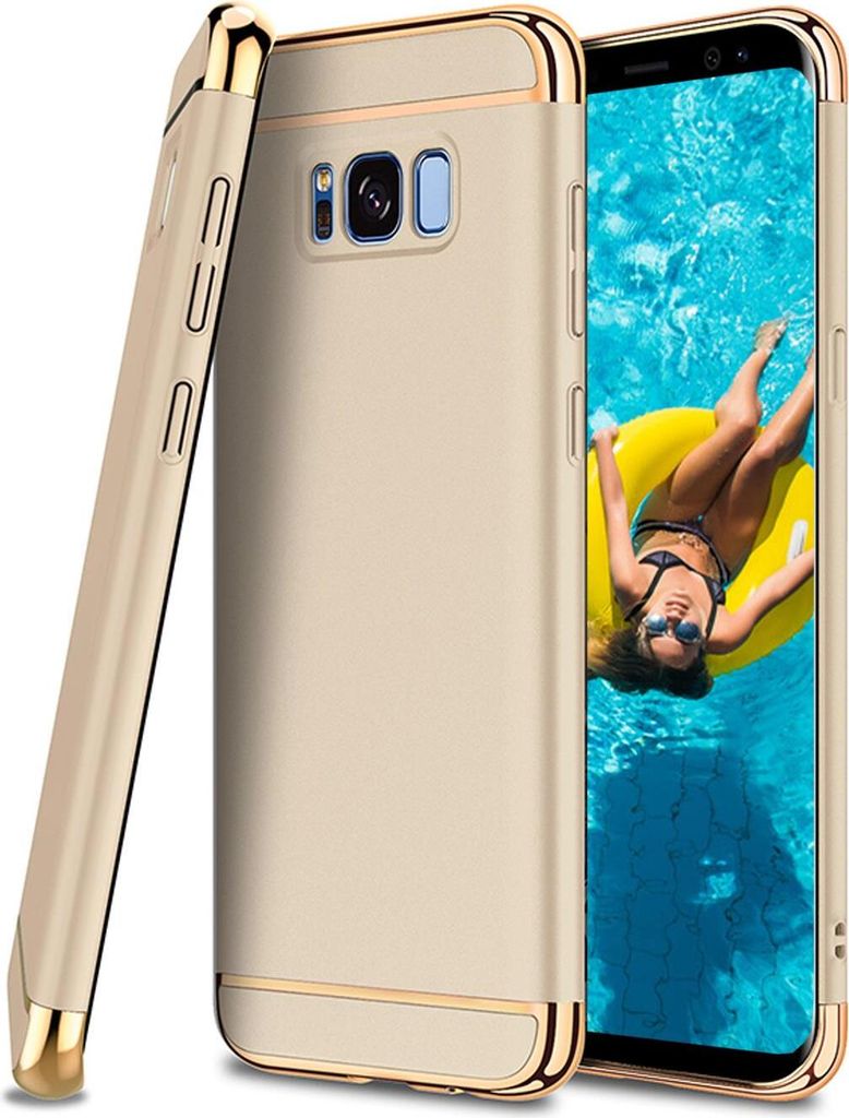 Conie Hard Case Schutzhülle für Samsung Galaxy J3 2017 J330 Kunststoff Cover Hülle matt in Gold