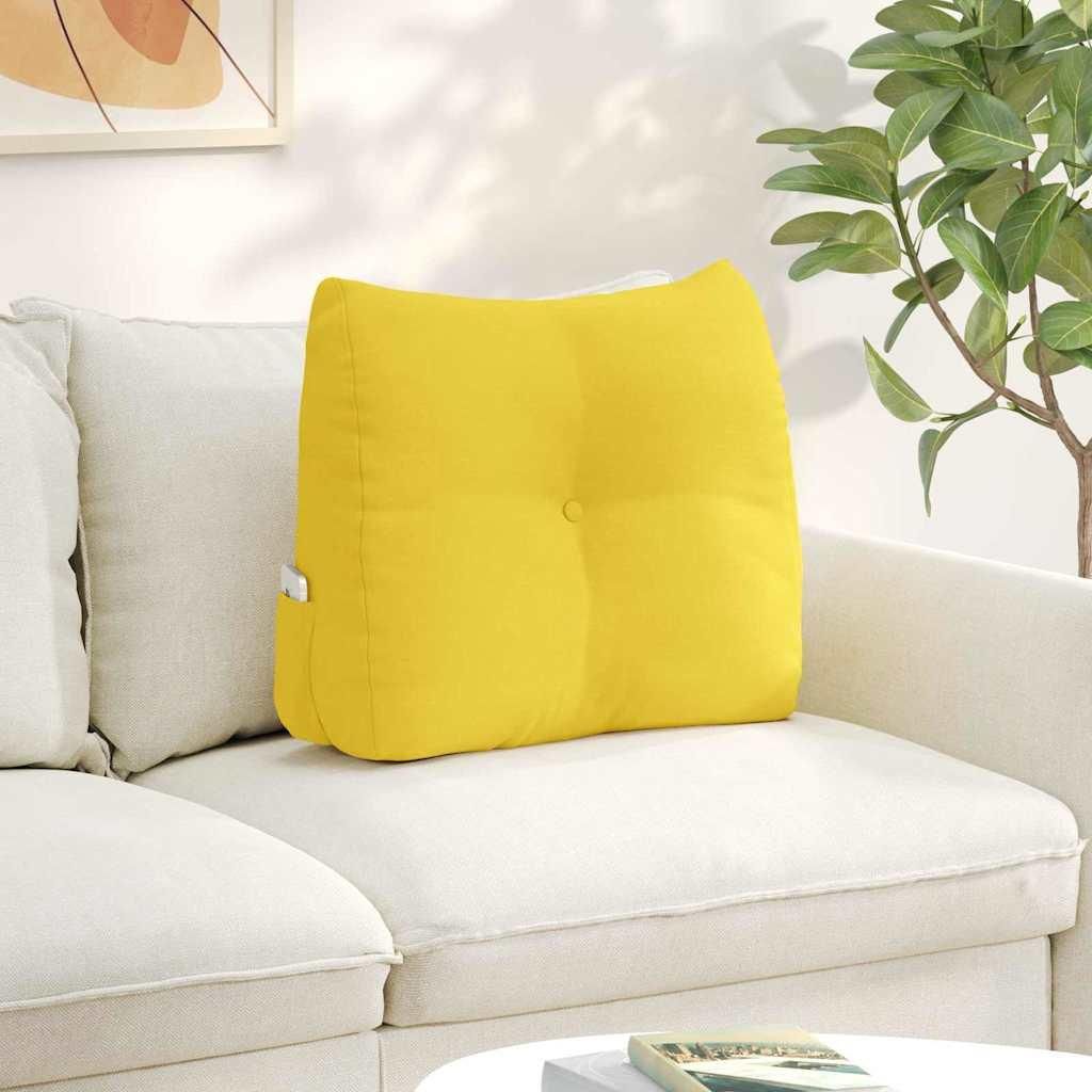 "Schlussverkauf" Rücken Kissen -Sitzkissen - 1 PC - Helles Gelb 60x24x50 cm Stoff C8251