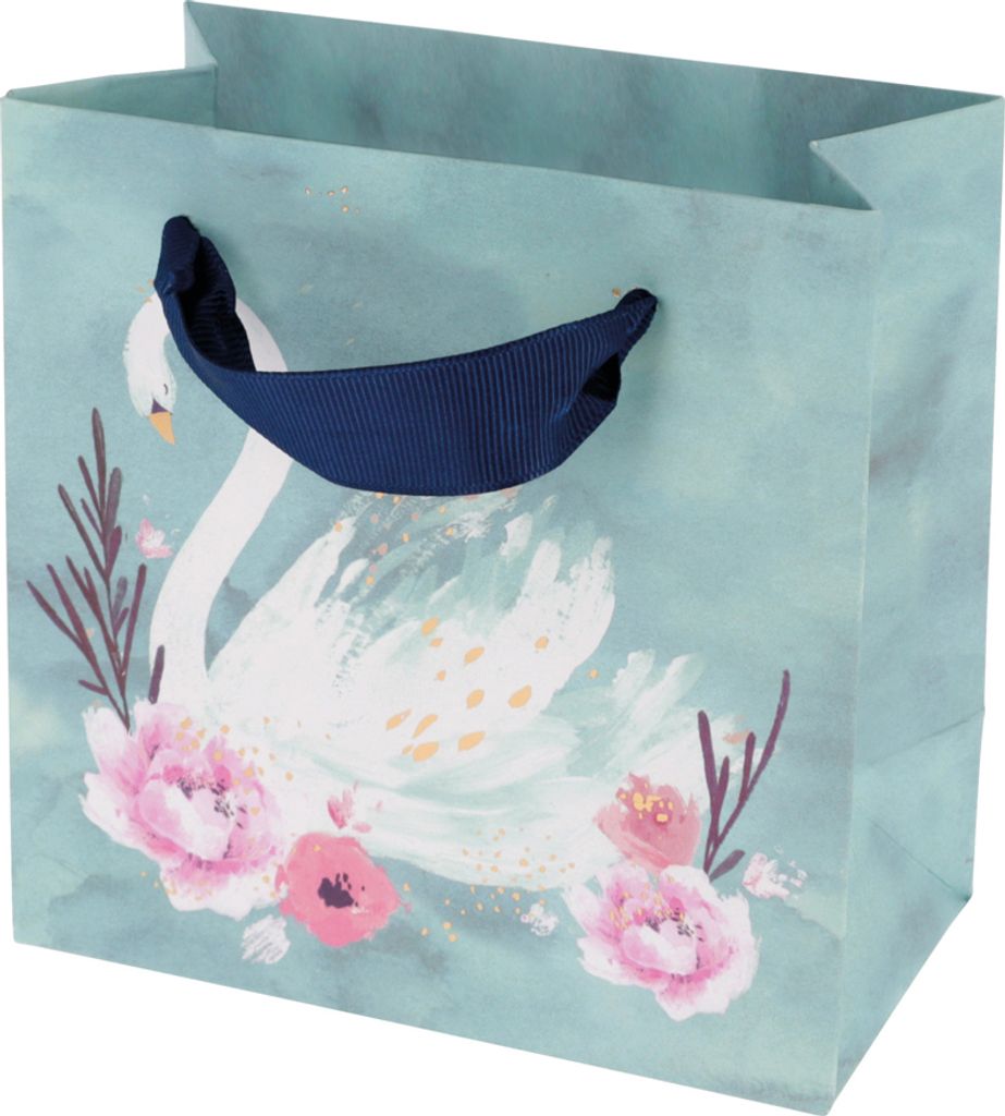 SUSY CARD Geschenktüte "Swan lake light blue" Produktbild 