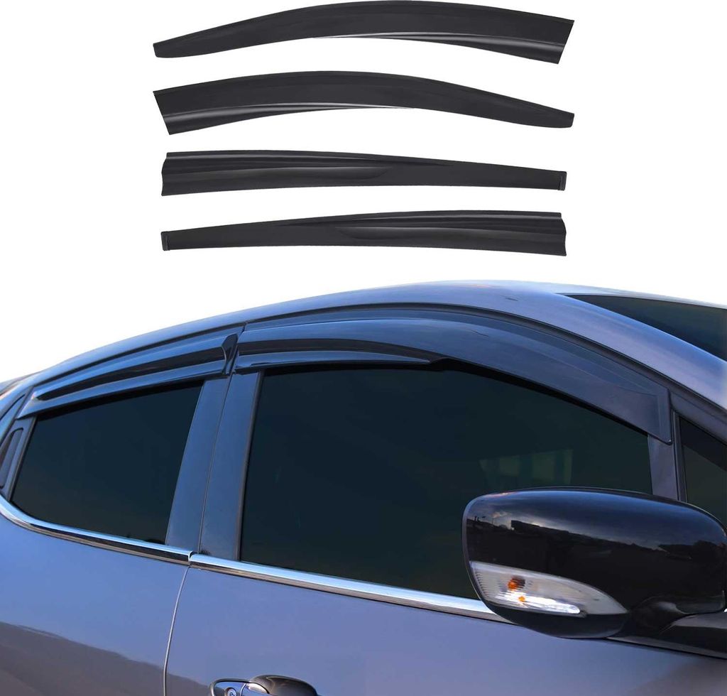 4x Windabweiser Regenabweiser für Dacia Sandero 2008-2012 Acryl Dunkel