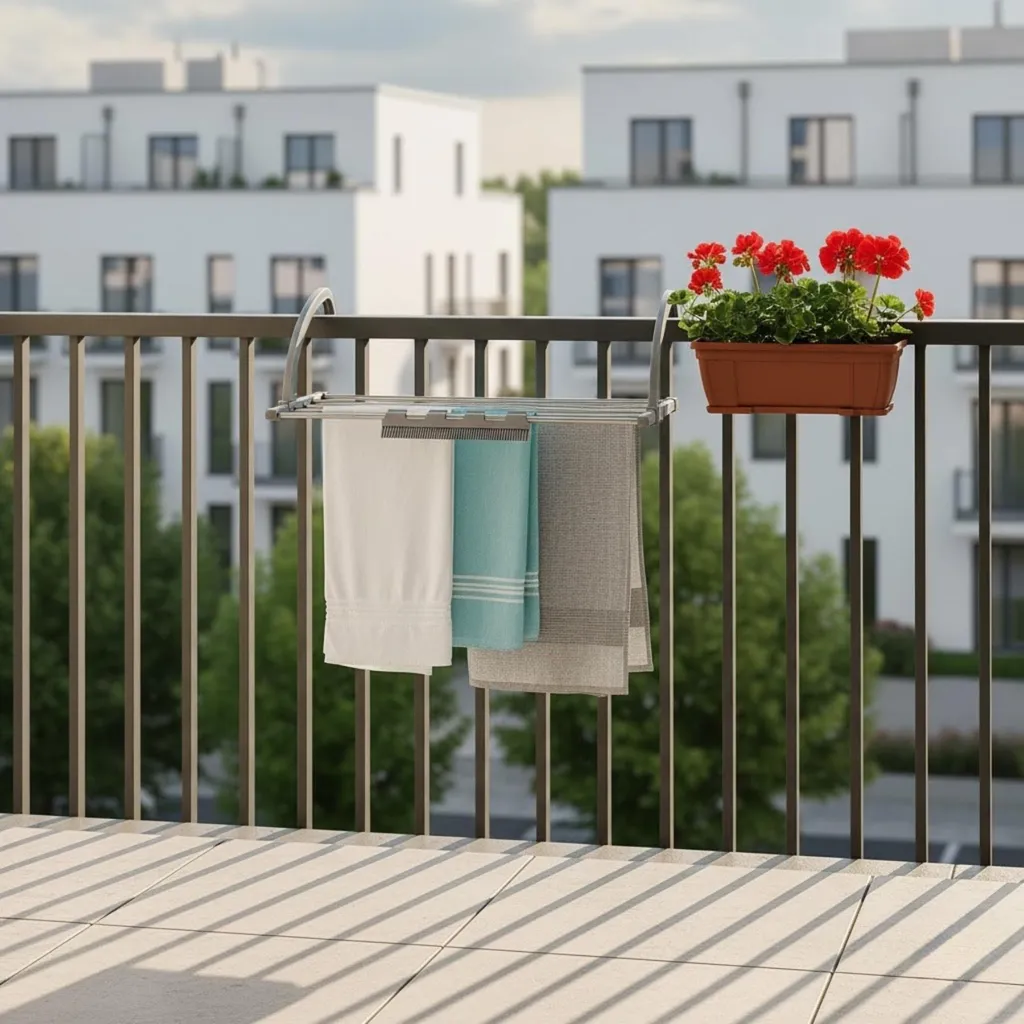 Séchoir à linge de balcon : la solution pour étendre sans encombrer le sol - 5
