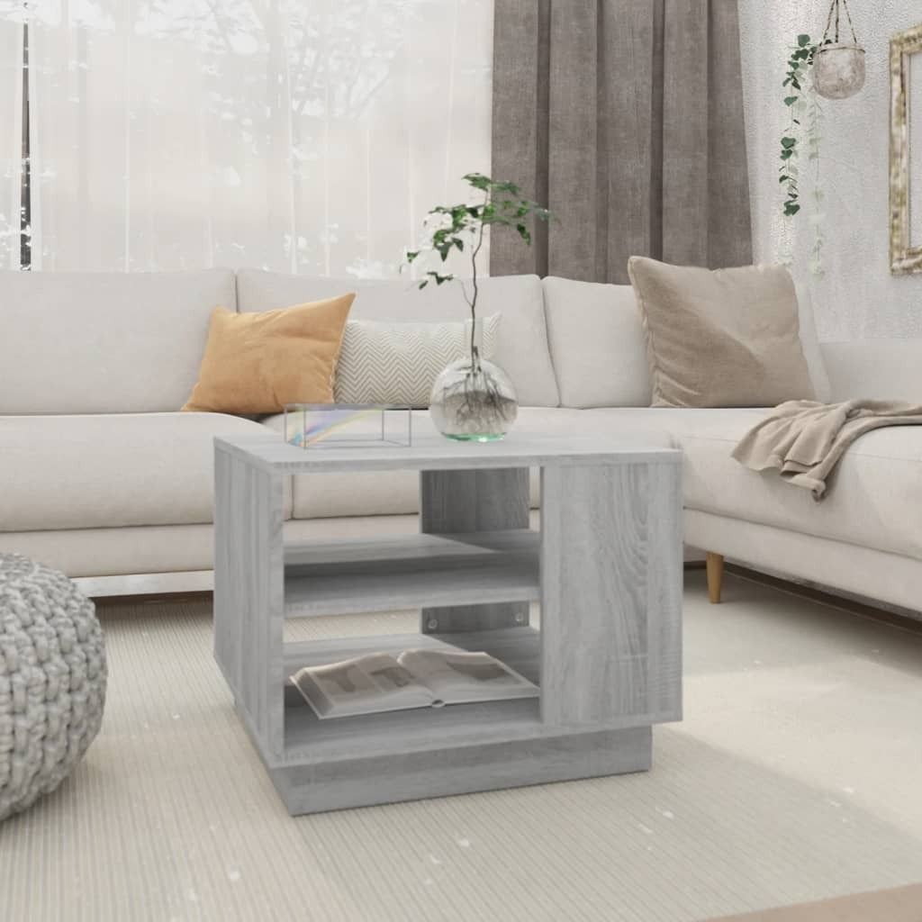Maison Exclusive - Couchtisch Grau Sonoma 55x55x43 cm Holzwerkstoff