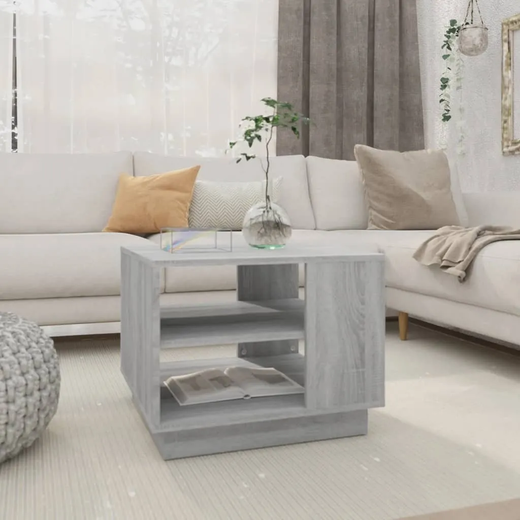 Maison Exclusive - Tavolino grigio Sonoma 55x55x43 cm Materiale ligneo
