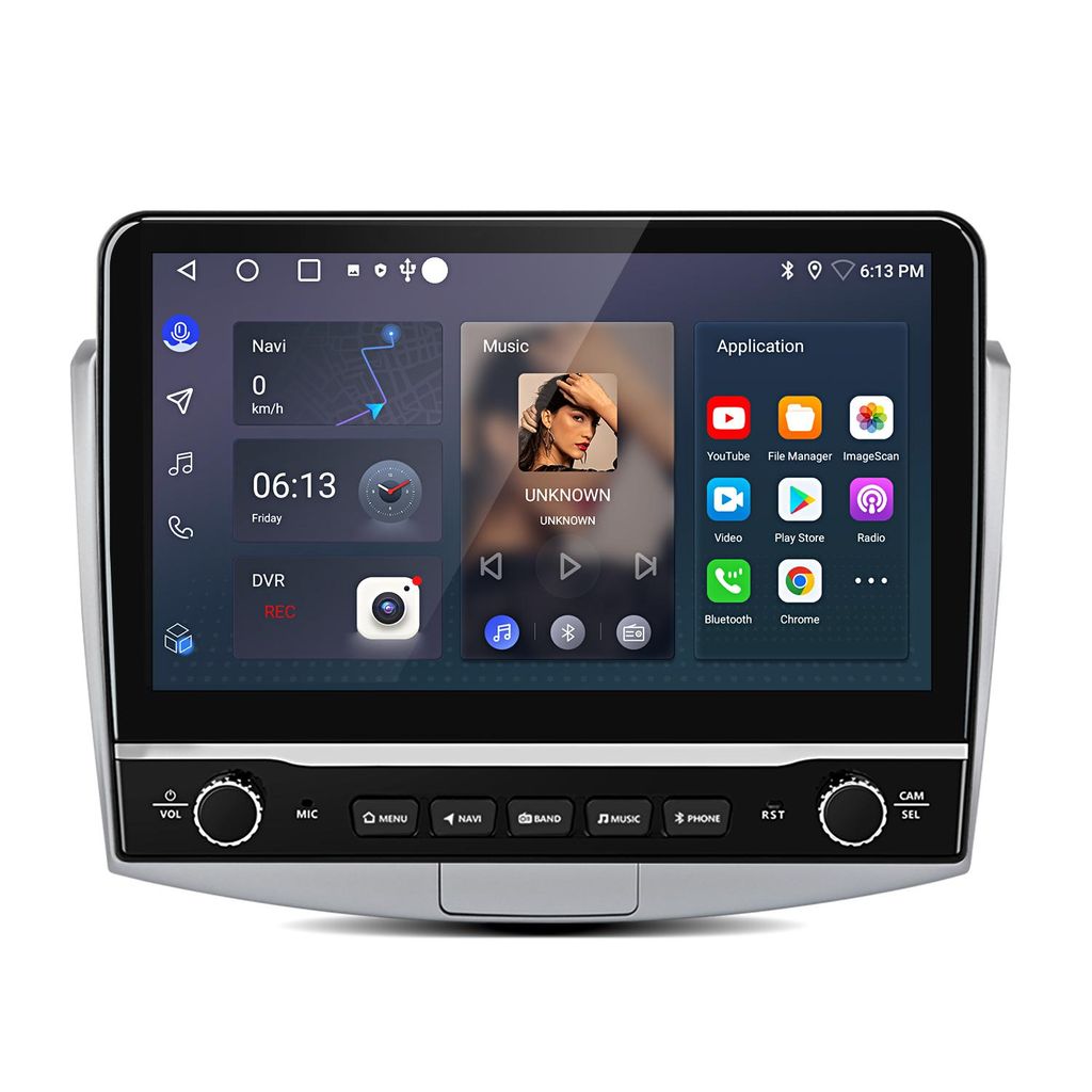 Hexinex Android 15 Auto Radio 10.1 Zoll mit WLAN, 2GB+64GB, 4-Core, für Passat B7 2010-2015
