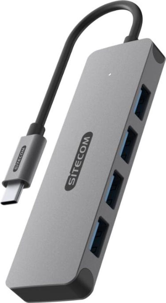 Sitecom CN-5009 Schnittstellen-Hub USB 3.2 Gen 1 (3.1 Gen 1) Type-C 5000 Mbit/s Schwarz, Grau