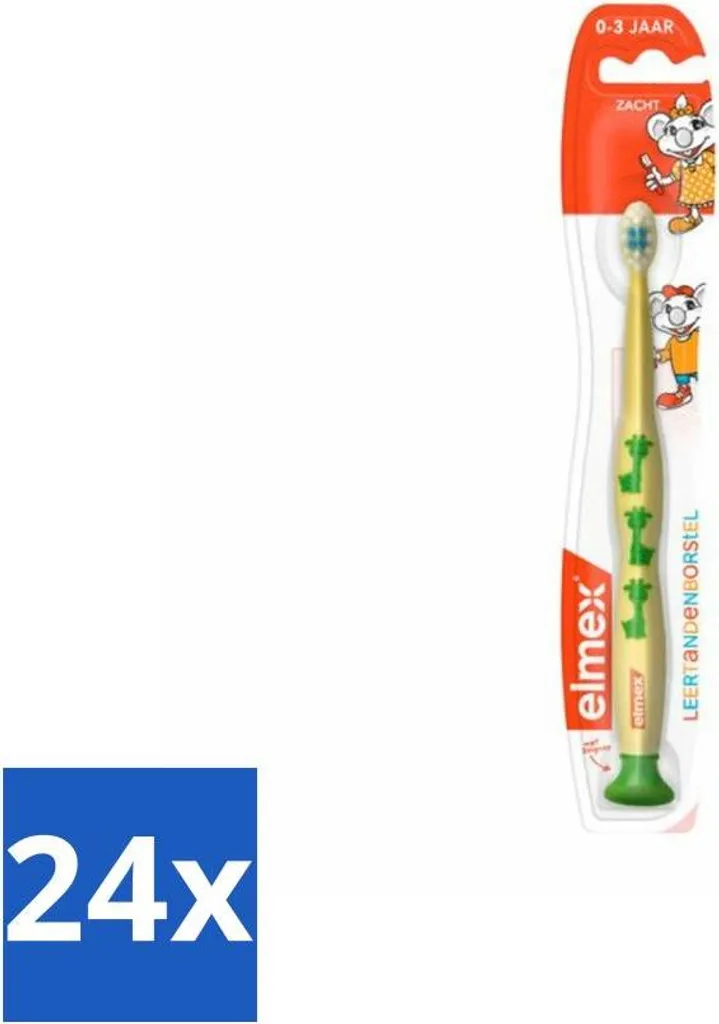 Stock 24 Pezzi Elmex Spazzolino Bimbi 0-3 Anni - Ingrosso Risparmio