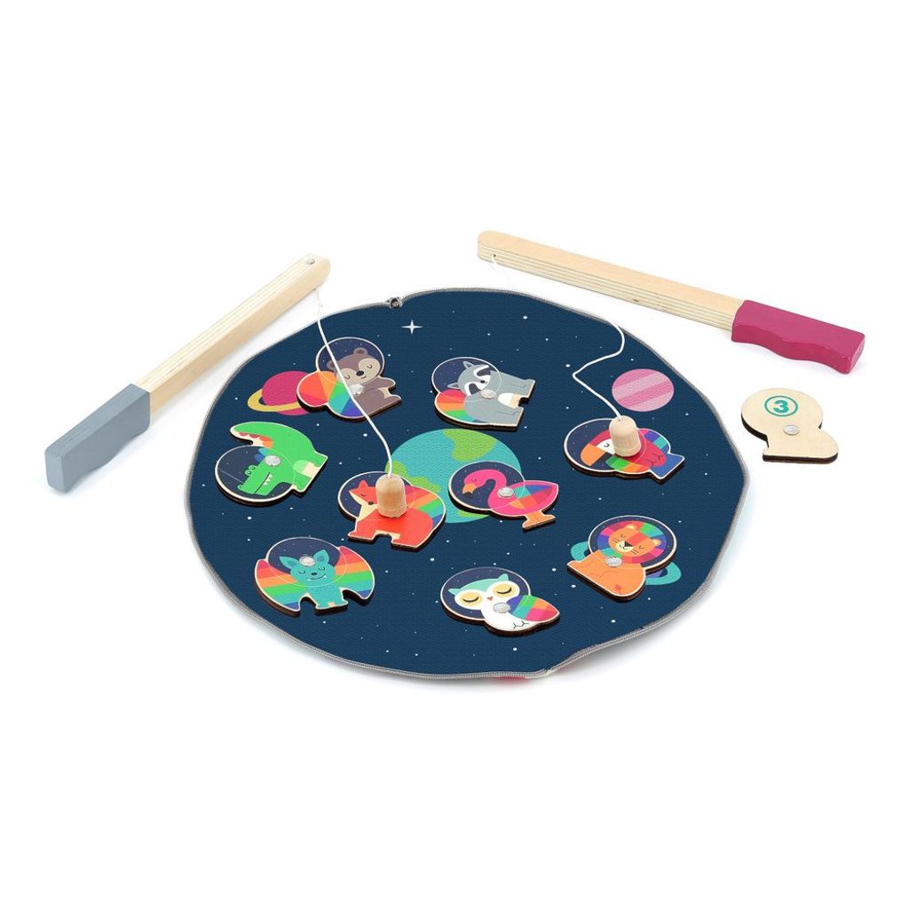 Vilac magnetisches Angelspiel Weltraum - pädagogisches Spielzeug für Kinder