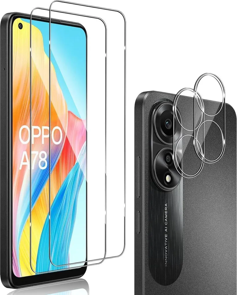 Protection Écran OPPO A78 4G QULLOO en Verre Trempé 9H Ultra Transparent