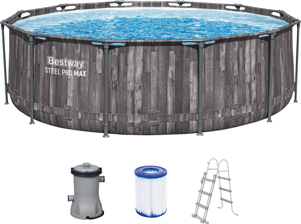 Bestway® Steel Pro MAX™ Frame Pool-Set mit Filterpumpe Ø Produktbild 
