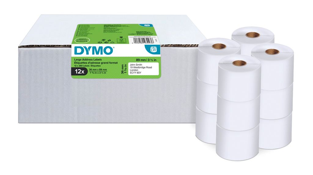 DYMO LW adresné štítky ekonomické balenie 36x 89mm 12Rl Obrázok produktu 
