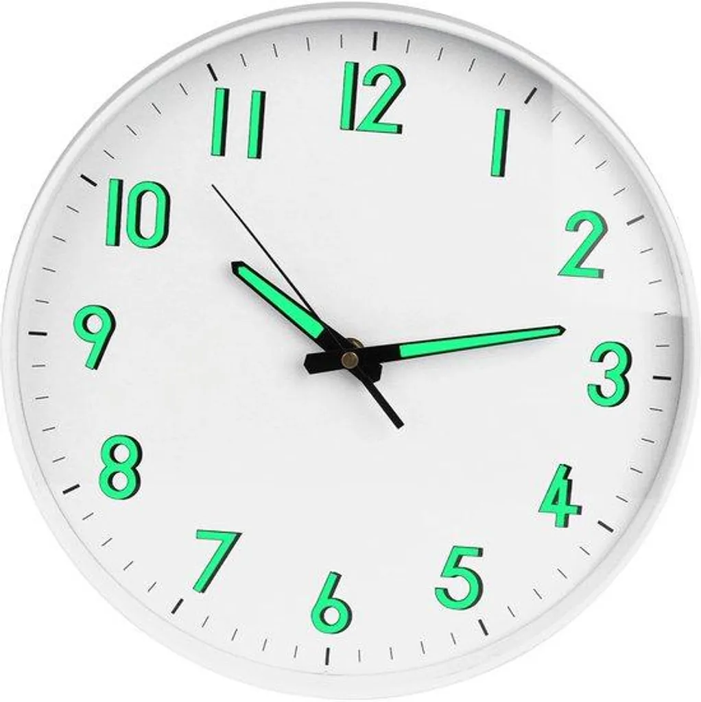 Pendule de cuisine 30 cm lisible la nuit pour toute la famille et maison