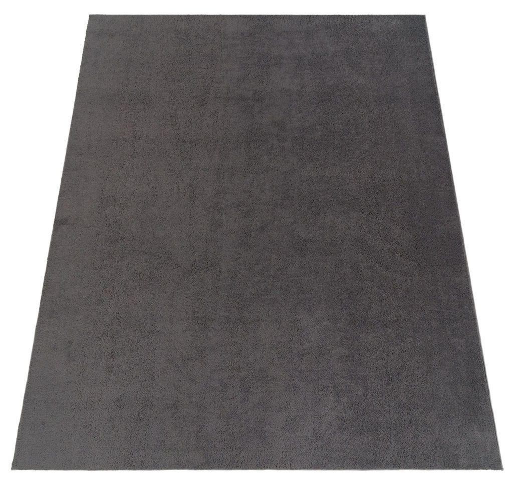 Waschbarer Teppich Wohnzimmer Kurzflor Einfarbiger Moderner Produktbild 