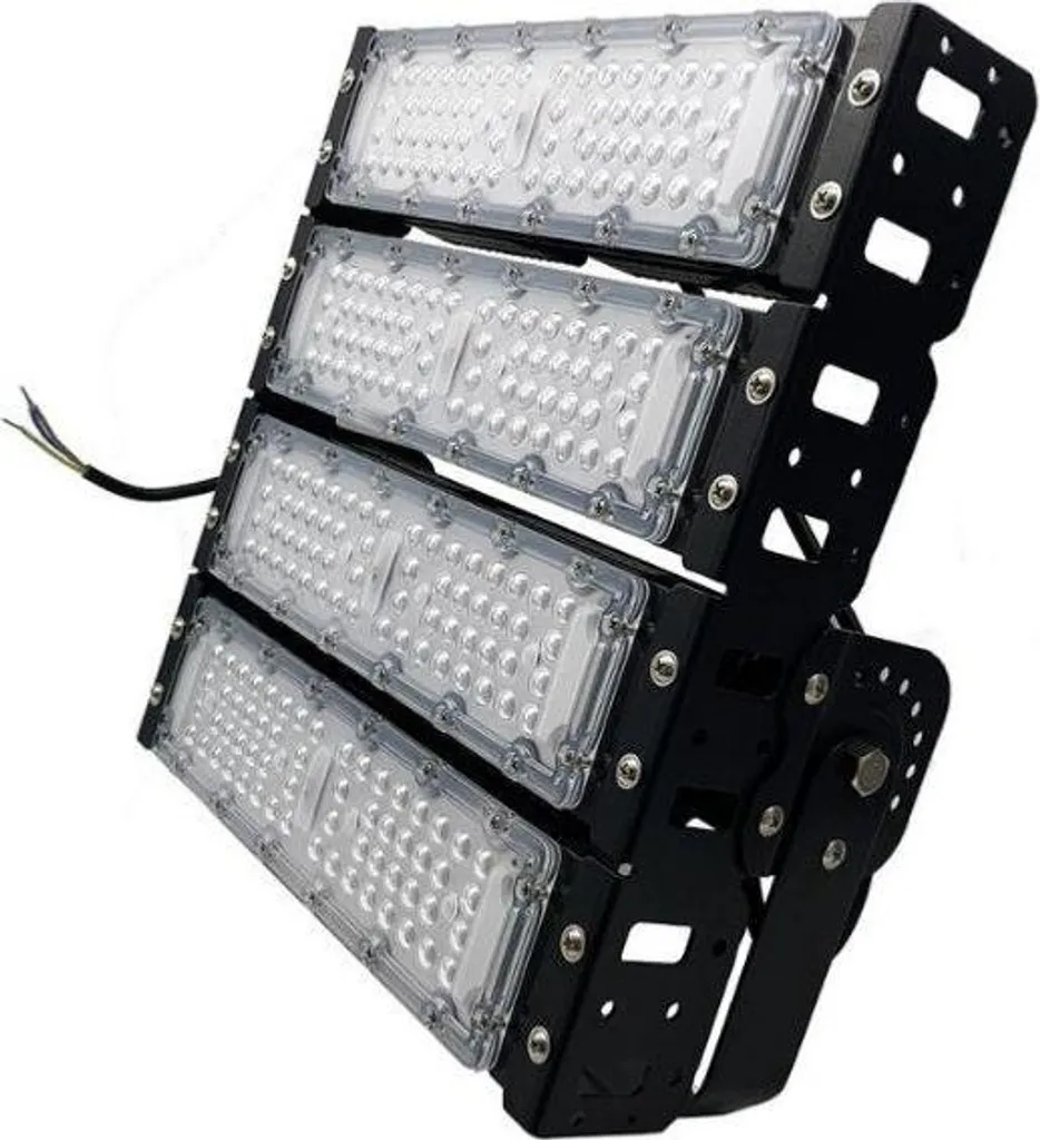 Projecteur LED 200W pour Éclairage de Grand Garage et Entrepôt Industriel Noir