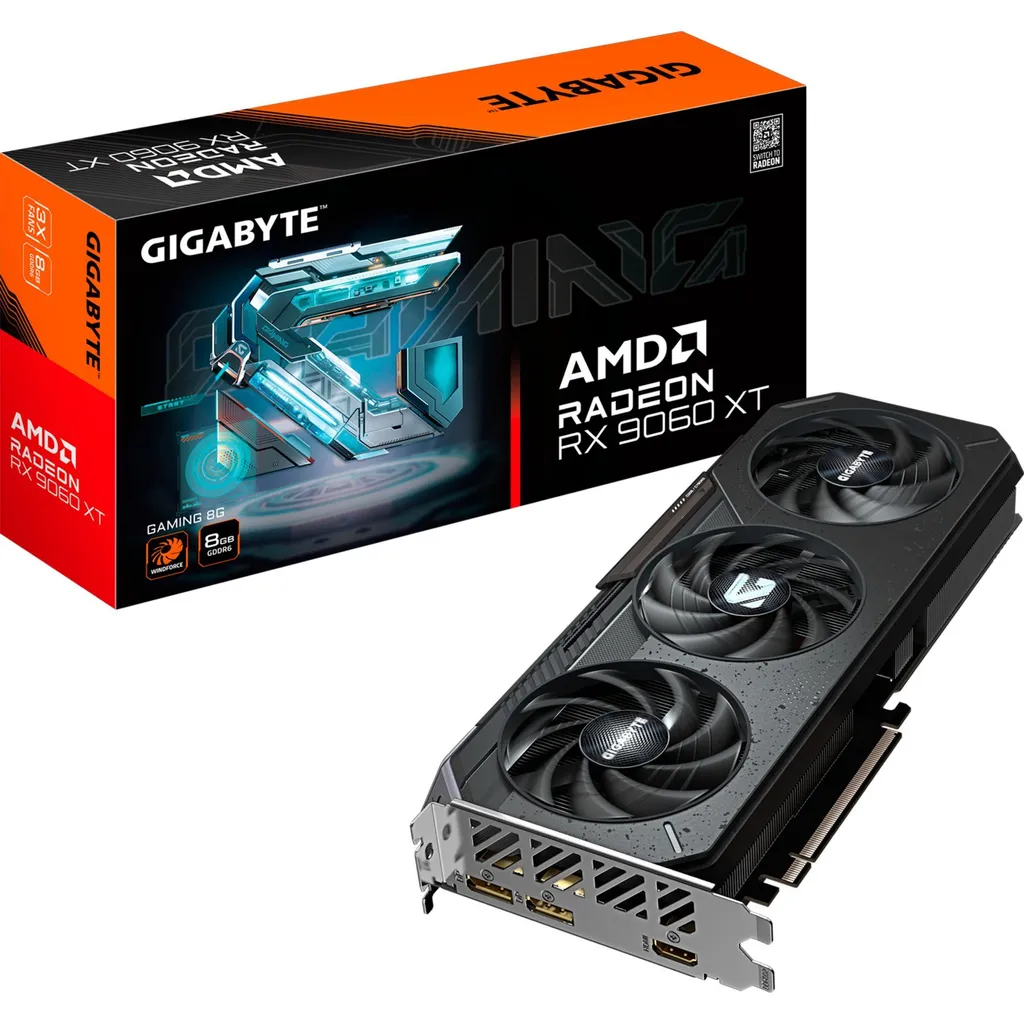 Carte graphique Gigabyte Radeon RX9060 XT Gaming 8GB GDDR6 pour PC