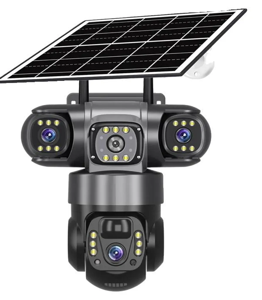 Caméra de Surveillance Solaire 15 Mpx WiFi et 4G pour Jardin et Chantier