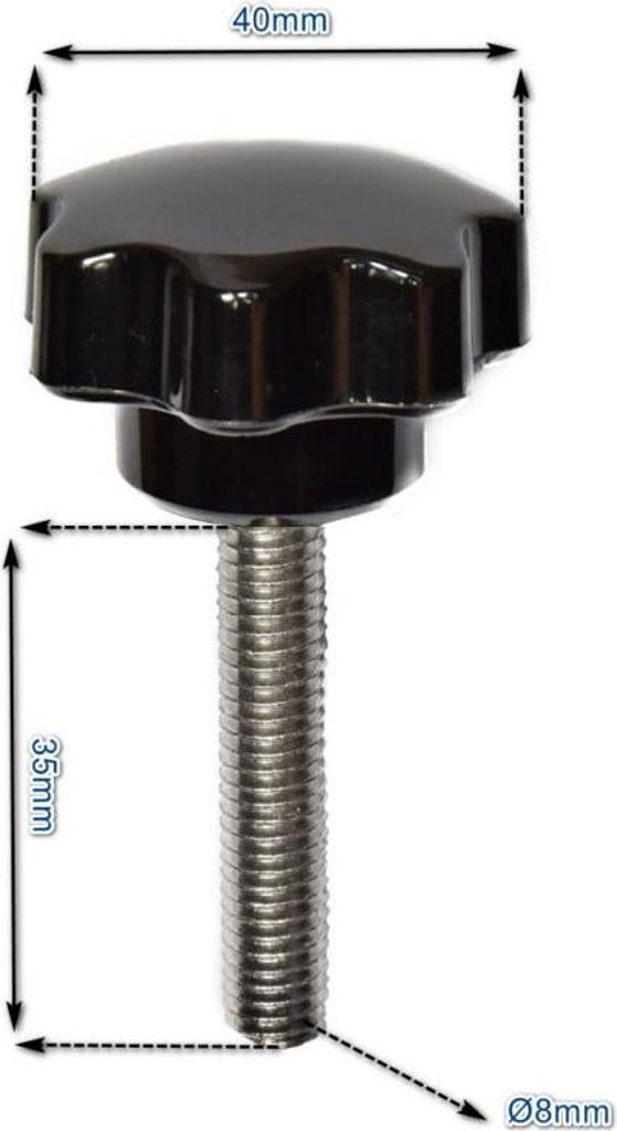 Sternschraube M8 x 35 mm