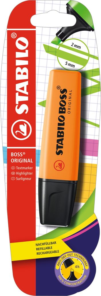 Textmarker - STABILO BOSS ORIGINAL - Einzelstift - orange