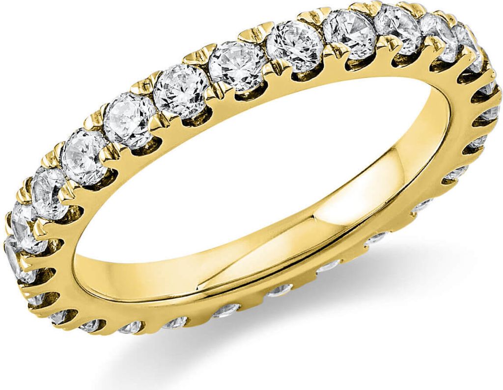 Memoire Ring aus 750 Gold Gelbgold 25 Brillanten 1,42ct Produktbild 