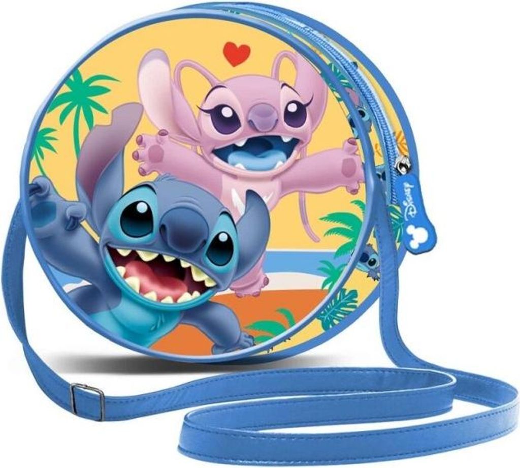 Karactermania Lilo and Stitch Ocean, Mädchen, Umhängetasche, Reißverschluss, Blau, Abbildung, Blau